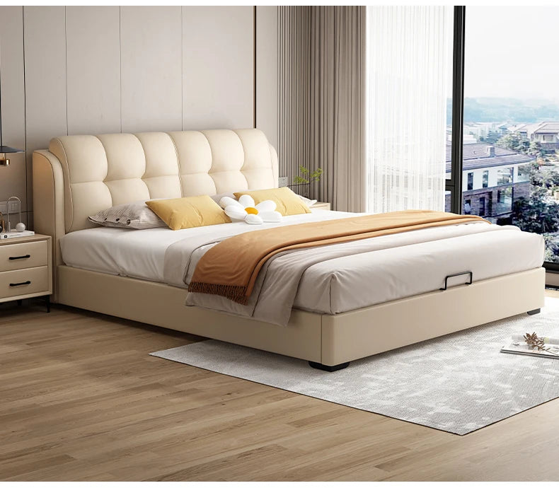 Organizer New Chinese Bed Massage Frame Double French Nordic Beds Cheap Aesthetics Fashionable Designer Wood Muebles Furniture