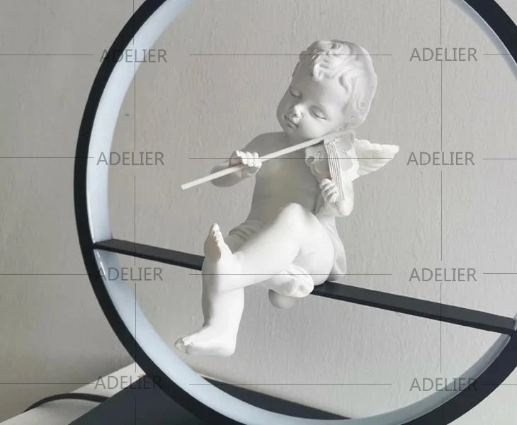 LED Angel table lamps bedroom bedside decorative lamp married couple romantic warm desk lamp