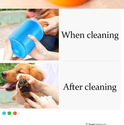 S/M/L Pet Pet Paw Soft Silicone Material Pet Foot Wash Cup Cat and Dog Foot Cleaner Portable Cleaning Tools Bucket Pet Supplies