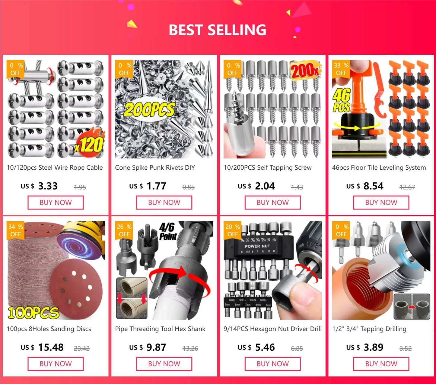 Heavy Duty Steel Wall Anchor With Screws Kit Metal Tube Expansion Self Tapping Screw Drywall Drilling Plug Fastener Bolt Anchors