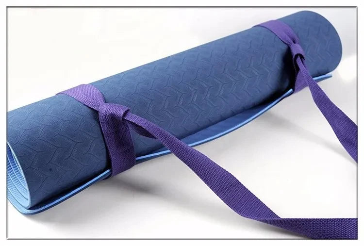 Adjustable Yoga Mat Belts Yoga Mat Shoulder Carrier Yoga Straps Exercise Stretch Yoga Belts Fitness Gym Sports Rope 165cm*3.8cm