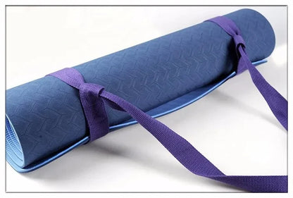 Adjustable Yoga Mat Belts Yoga Mat Shoulder Carrier Yoga Straps Exercise Stretch Yoga Belts Fitness Gym Sports Rope 165cm*3.8cm