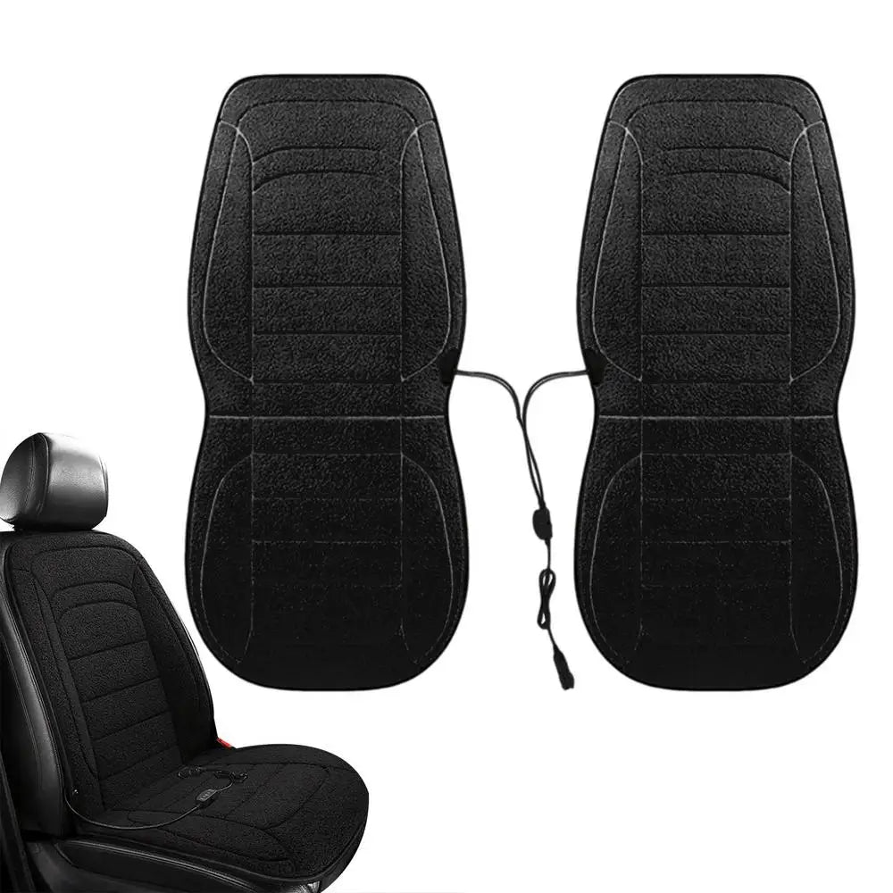 2pcs Car Driver Heated Seat Cushion Universal Auto Heated Seat Covers Seat Car Heater Cushion Fast Heating Cars Seat Heating Pad
