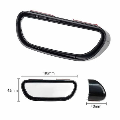 Car Mirror 360 Degree Adjustable Wide Angle Side Rear Mirrors Blind Spot Convex Mirrors for Parking Auxiliary Rear View Mirror