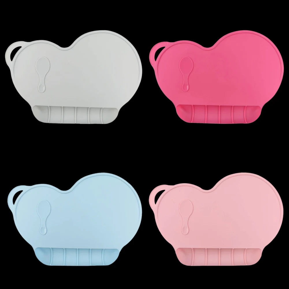 Silicone Placemats,Kids Feeding Mat Portable with Personalised Collapsible Baby Eating Food Catcher Pocket Eholder Fits Most Hig