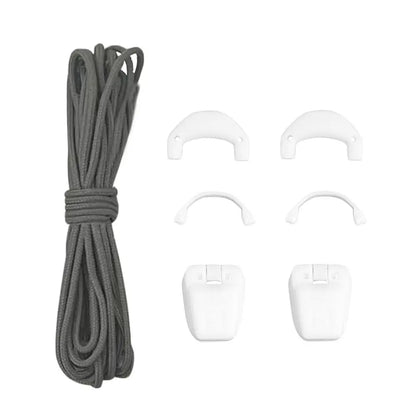 Soft Fabric Quick lace Kit Casual No tie Shoe laces Colorful Round Tennis Laces Sneaker Fabric Shoe laces Shoelaces For Salomon