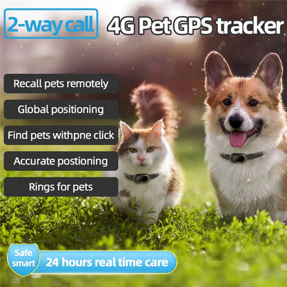 AAAEL-4G GPS Pet Tracker Voice Monitor Pet Dog Cats Gps Anti Loss Mini Tracker IP67 Waterproof GPS Locator Free APP