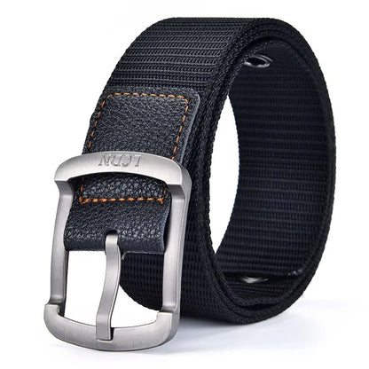 Men'S Belt Fashion Pin Buckle Canvas Belt Casual Women'S Belt Outdoor Climbing Sports Training Belt With Cargo Pants Jeans Belt