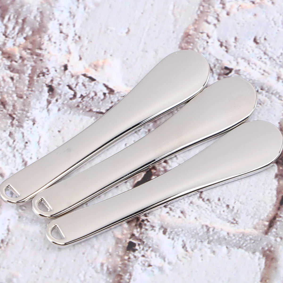 5Pcs Mini Makeup Spoon Beauty Scoop Face Mask Spatula Skincare Tool Metal Applicator For Cream Facial Testing Mixing