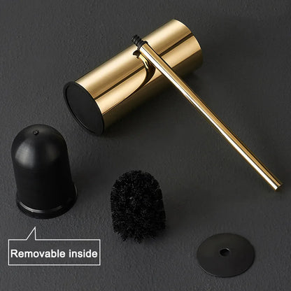 Modern Stainless Steel Toilet Brush Bathroom Accessories Detachable Bathroom Bowl Brush Set