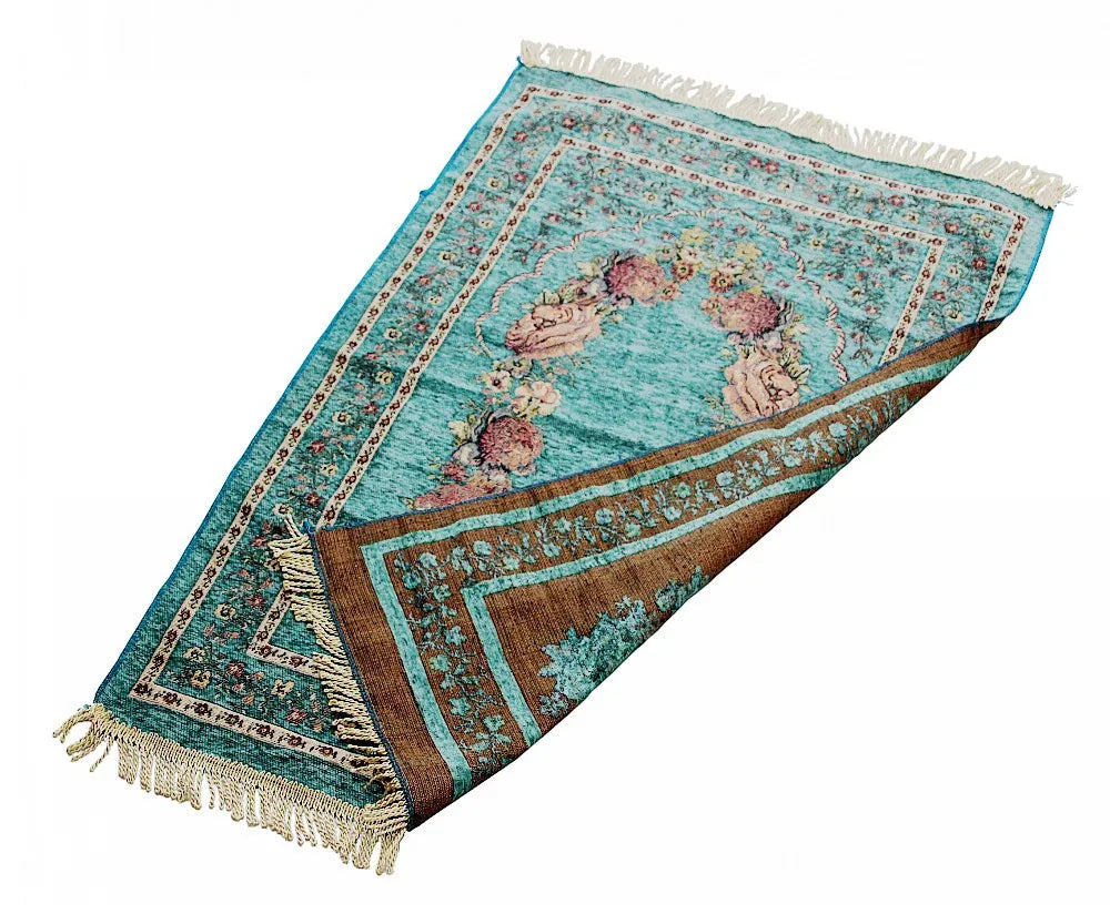 Muslim Worship Mat Prayer Rugs Chenille Cotton Islamic Blanket Home Decoration Church Utensils Portable Carpet