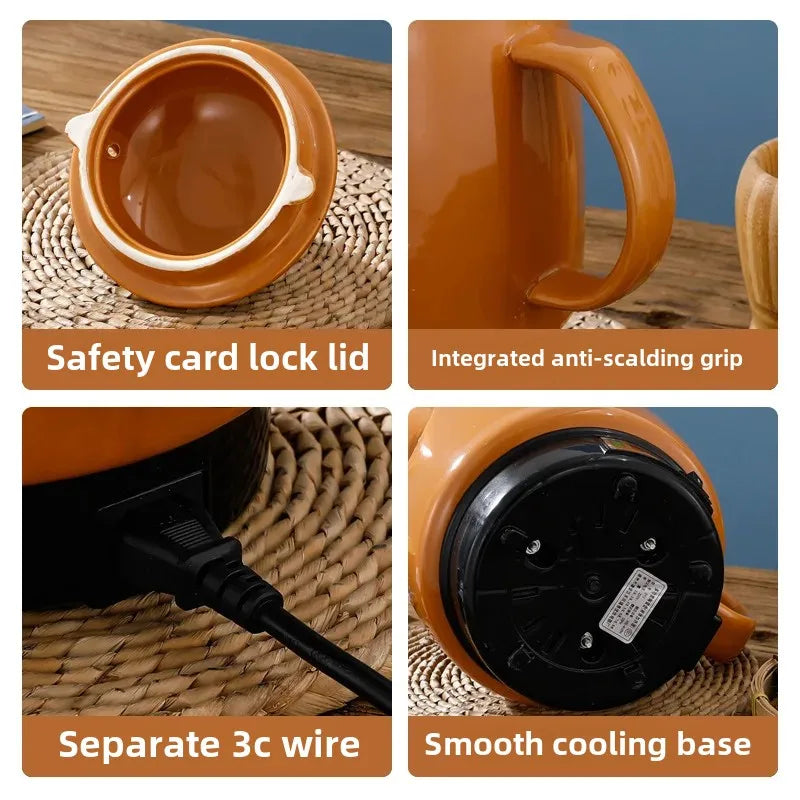 Shanyoujia Ceramic One-Piece Electrochemical Health Pot Automatic Boiling Medicine Pot Insulated Electric Heating Pharmacy Pot