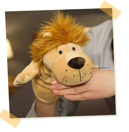 Stuffed Plush Animals Toys Hand Finger Story Puppet Kawaii Dolls Educational Baby Toys Lion Elephant Bunny Monkey Children GIft