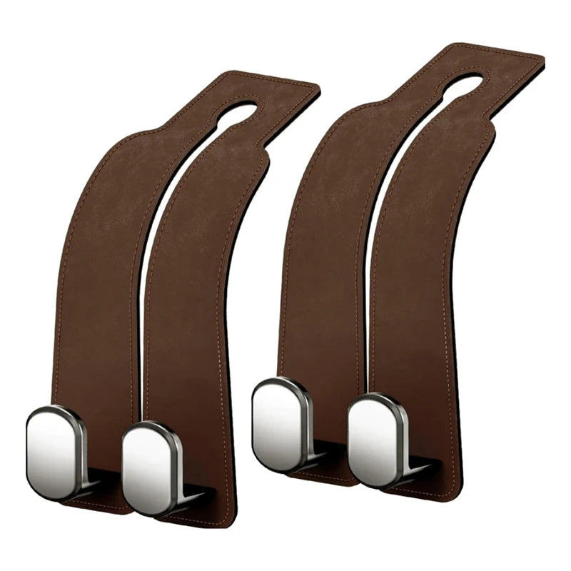 2 in 1 Car Hook For Car Rear Seat Back Hooks Headrest Hanger Clip Universal Double Hooks Holder Storage Car Interior Accessories