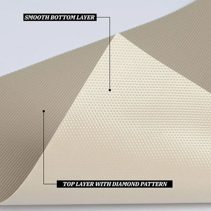 Non-Slip Shelf Liners for Kitchen Cabinets - EVA Drawer Liner Non-Adhesive, Waterproof Refrigerator Mats, Cupboard Protector