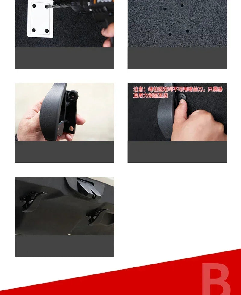 2PCS Universal Car Hook Seat Back Hook Multi-purpose Trunk Umbrella Holder Car Umbrella Storage Car Interior Accessories Storage