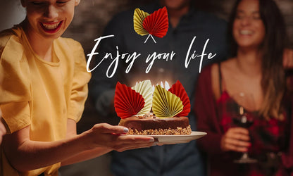 6pcs Palm Spear Cake Topper Happy Birthday Palm Leaf Decoration Cake Decorating Wedding Baking Dessert Table Party Favors