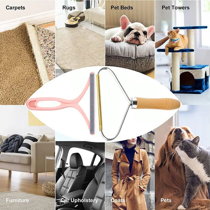 Portable Lint Remover Double Sided Pet Hair Remover Clean Tool Shaver Sweater Cleaner Fabric Shaver Scraper For Clothes Carpet