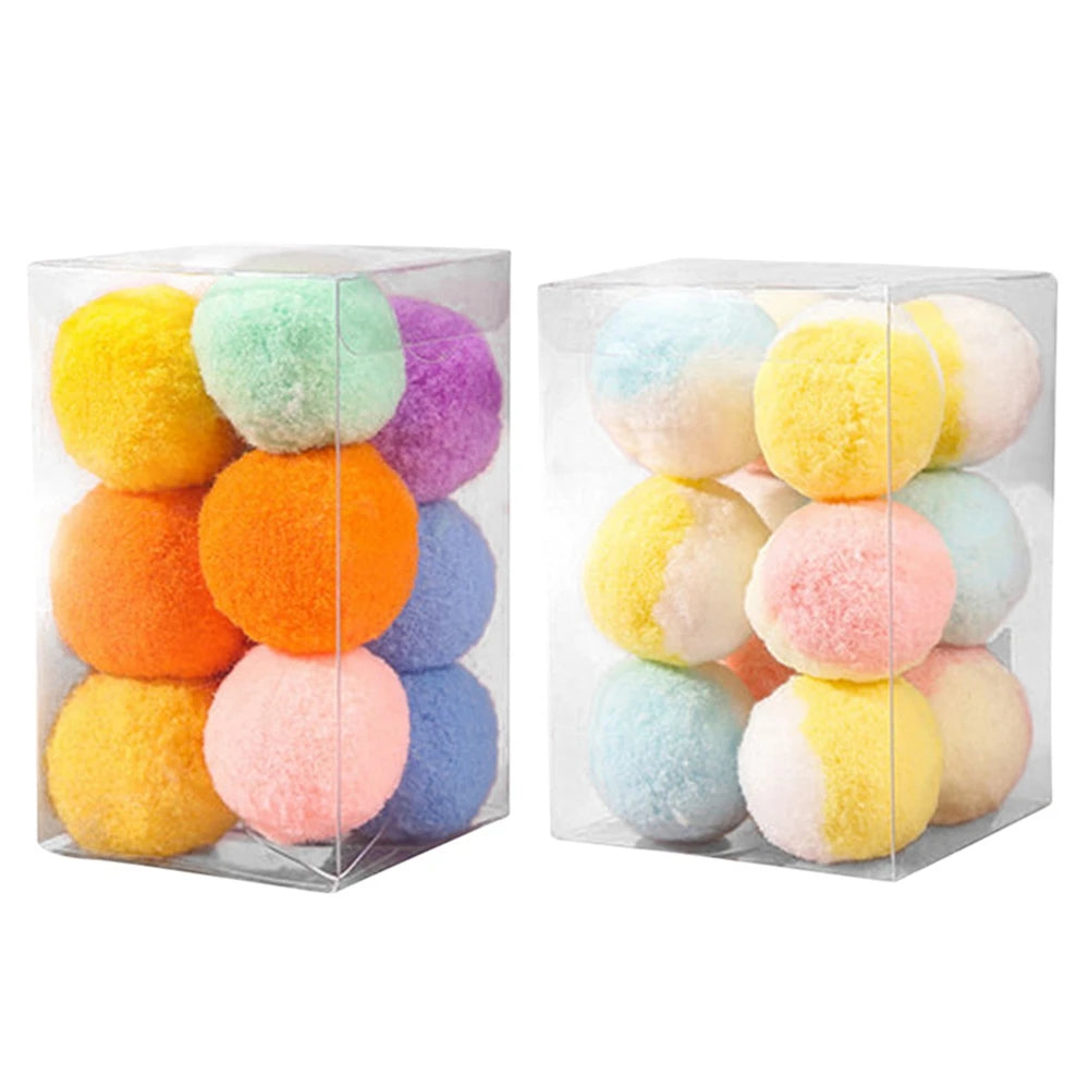 Interactive Wool Felt Ball Toys for Cats Kittens Funny Adorable Colorful Toy Soft Felted Fabric Balls Unique for Cat Dog Playing