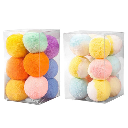 Interactive Wool Felt Ball Toys for Cats Kittens Funny Adorable Colorful Toy Soft Felted Fabric Balls Unique for Cat Dog Playing