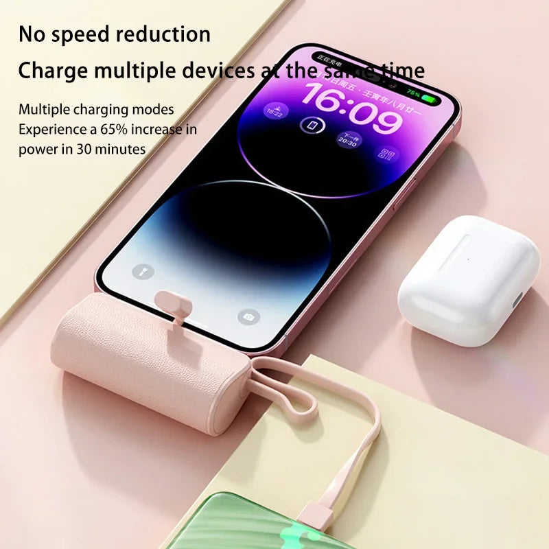 Xiaomi Power Bank 50000mAh Pocket Power Bank Portable Capsule Power Bank Fast Charging External Battery for iPhone Samsung