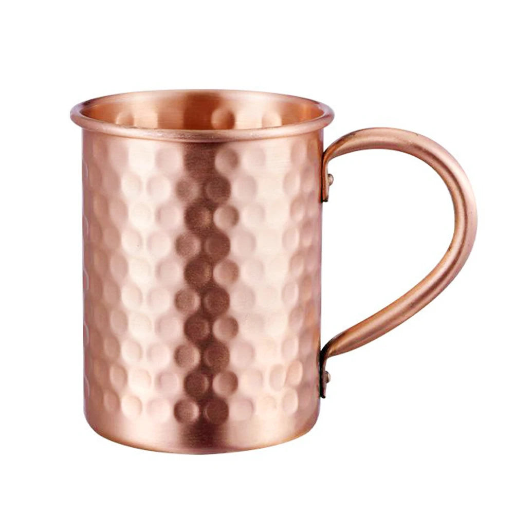 Copper Moscow Mule Mug Durable Coppery Beer Mugs Coffee Mug Milk Cup Pure Copper Bar Cup Drinkware Kitchen Supply