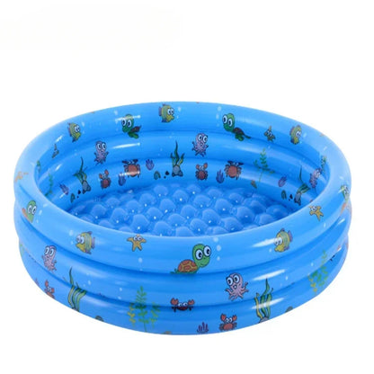 Reusable Inflatable Swimming Pool Double Layer Garden Portable Thickened For Kids Water Toys Party Round Indoor Outdoor Paddling