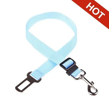 Dog Car Seat Belt Safety Protector Travel Pets Accessories Dog Leash Collar Breakaway Solid Car Harness