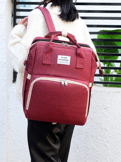 Portable Baby Folding Bed Mommy Bag Folding Mosquito Net Multifunctional Outgoing Portable Mother and Baby Backpack Large Capaci