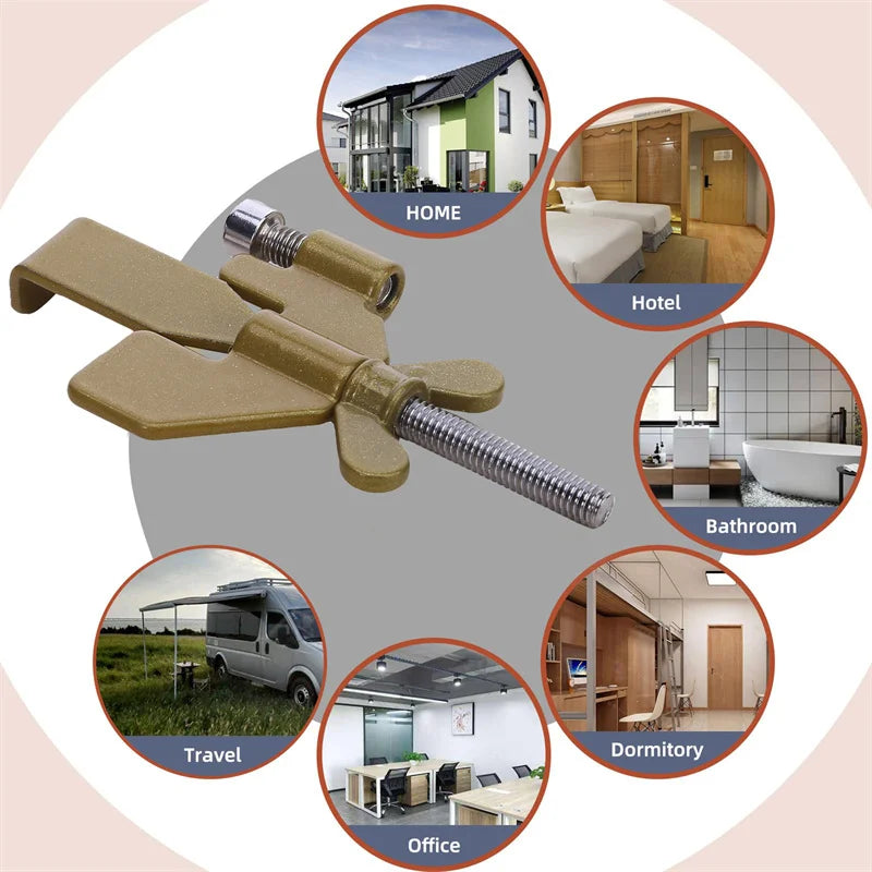 Portable Door Lock Travel Hotel Self-Defense Anti-Theft Stopper Safe Latch  Accommodation Door Stopper Door Lock Security Door