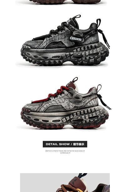 Casual Sneaker Men's Sneakers Loafers Wear-resistant Non-Slip Fashion Sports and Leisure Shoes for Men Outdoor Thick Bottom