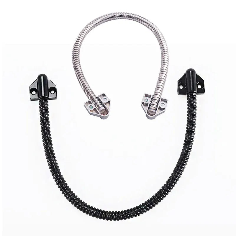 1pcs Door Loop Stainless Steel Metal Head Armored Cable Door Loop For Exposed Mounting
