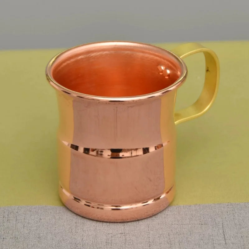 Handcrafted Beer Milk Mug Weave Handle Thickened Moscow Water Mule 360ML Breakfast Cup Drinkware Tableware Pure Copper 1 PCS