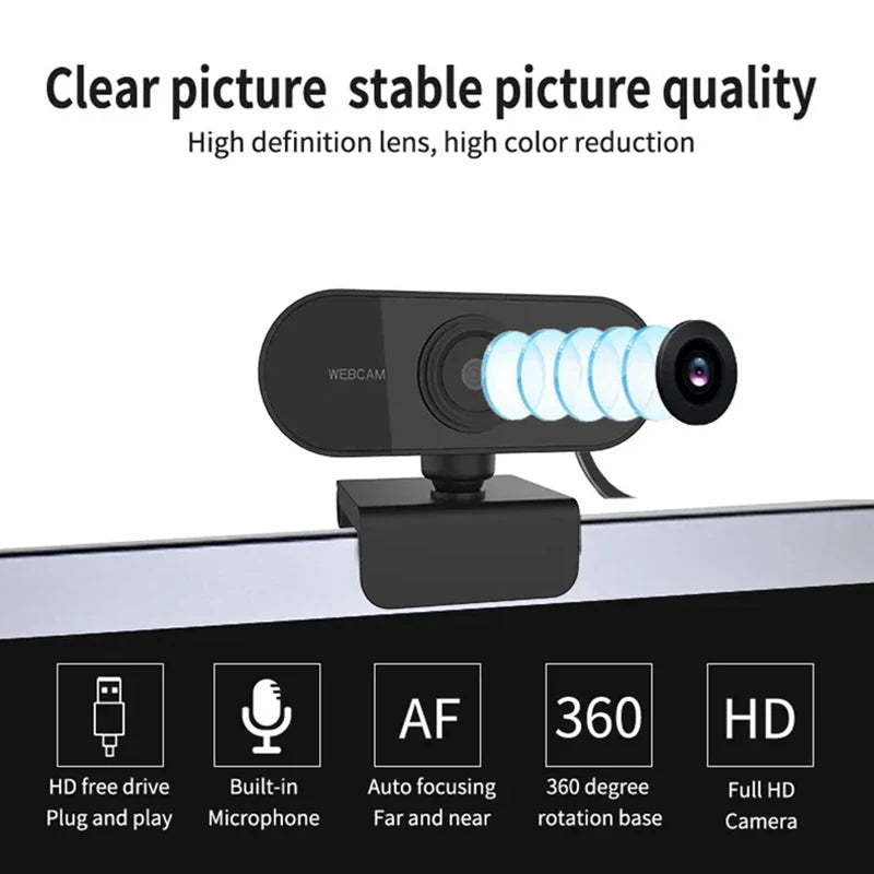 Xiaomi Webcam 1080P Camera Built-In Microphone High-Definition Camera Laptop Conference Camera Without Driver USB Online Camera