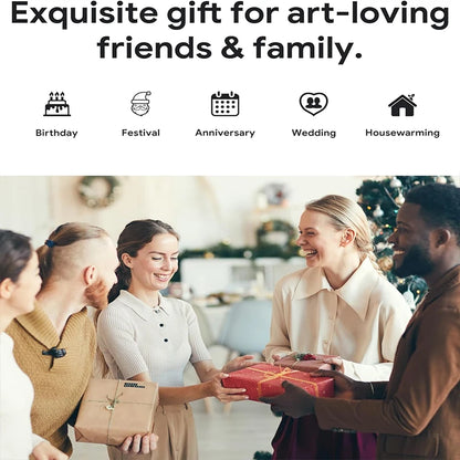 Decorative Led Light Painting USB Plug Dimming Wall Artwork Table Lamp Gift Indoor Sunlight Window Wooden Photo Night Luminous