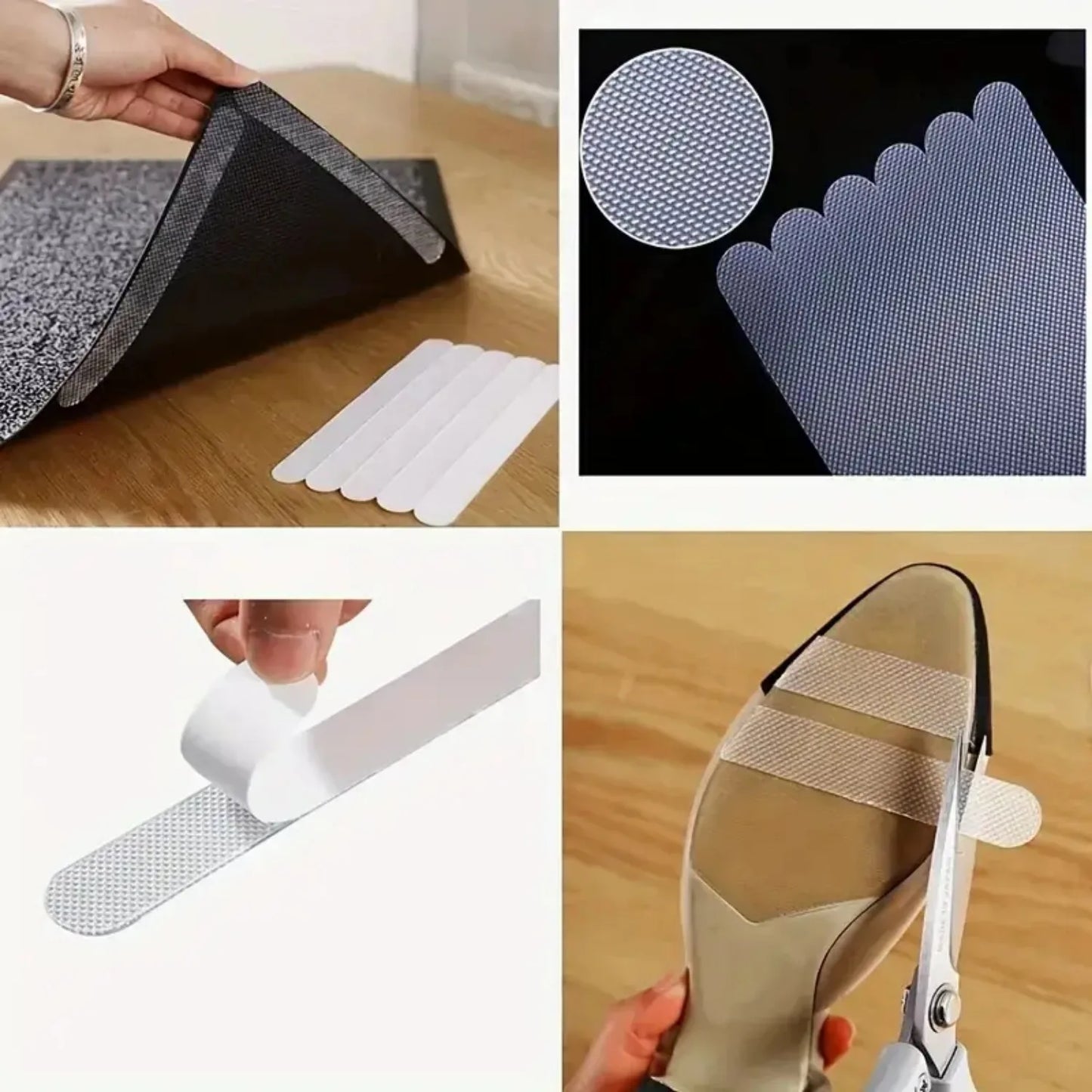 24pcs Anti Slip Strips Transparent Shower Stickers Bath Safety Strips Non Slip Strips for Bathtubs Showers Stairs Floors