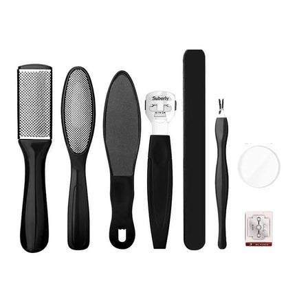 Professional Pedicure kit 10 In 1 Stainless Steel Pedicure Tools Set Foot Rasp Peel Callus Dead Skin Remover Feet Care Pedicure
