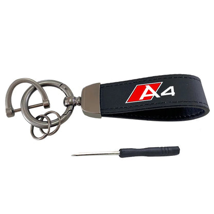 For AUDI A4 b8 b9 b6 b7 Auto accessories Multifunctional keychain leather keychain metal gift