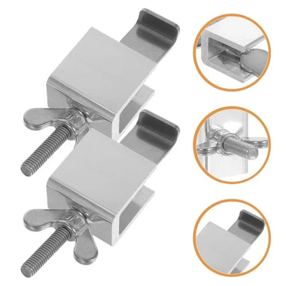Portable Door Lock Travel Hotel Lock Dual Nut Adjustment Privacy Doors Lock Anti-Theft Door Stopper for Home Security Door Stop
