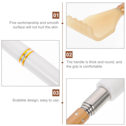 Tickle Tool Scratcher Hand Massage Massager Body Rake Back Stainless Steel Retractable