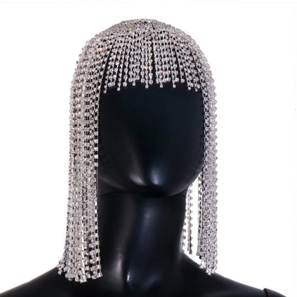 Head Chain Hat for Party Night Club Hair Chain Glittering Headpieces DropShip