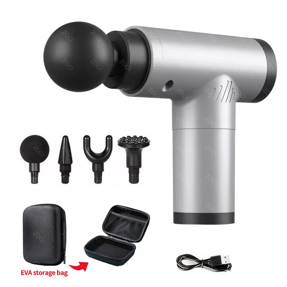 Portable Mini Fascia Gun Handheld Massage Gun Vibration Muscle Massager Deep Tissue Massager for Body Back Neck Leg Foot