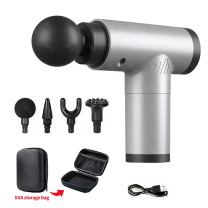 Portable Mini Fascia Gun Handheld Massage Gun Vibration Muscle Massager Deep Tissue Massager for Body Back Neck Leg Foot