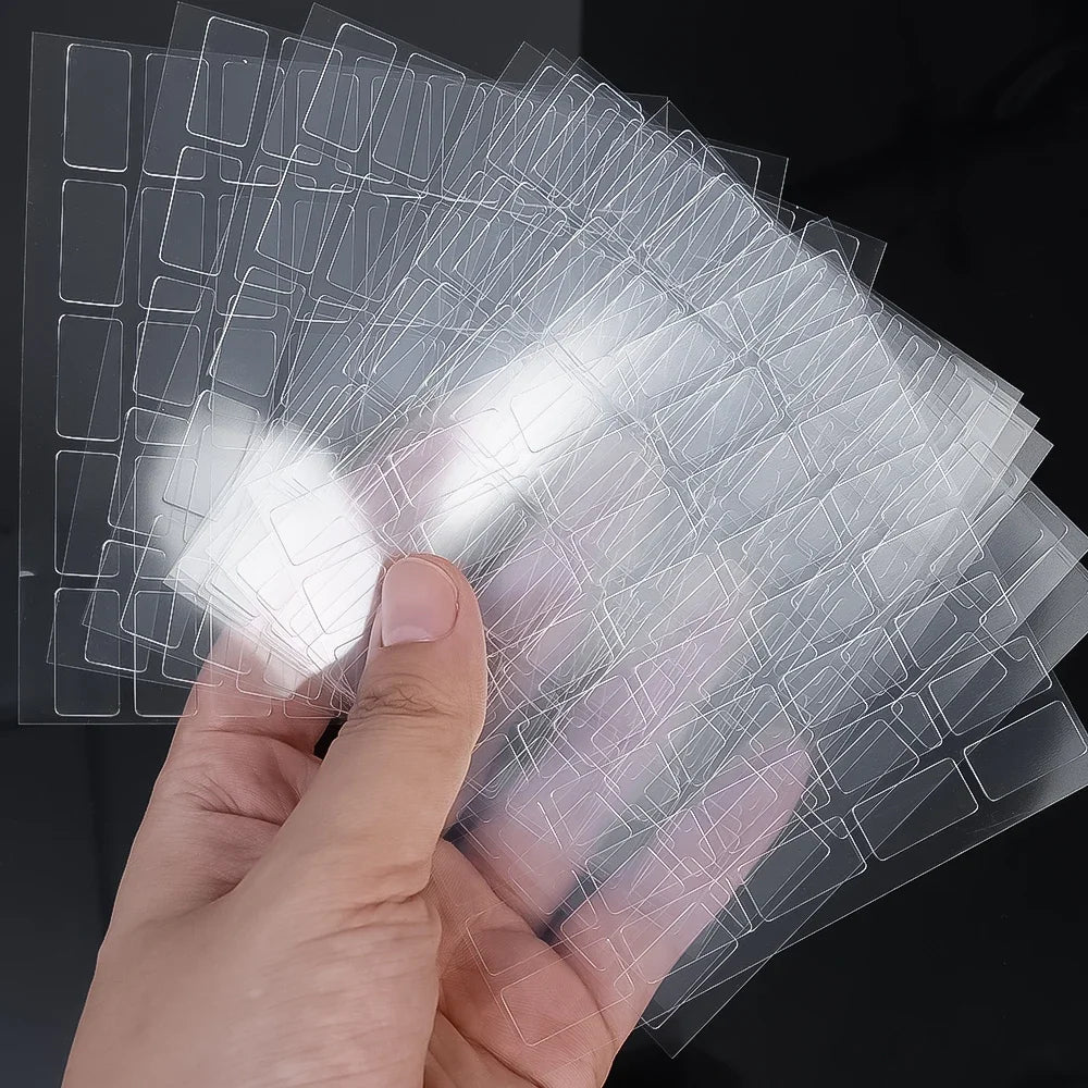 1000pcs Double Sided Gel Glue Pads DIY Removable Sticky Patch No Trace Wall Hanging Crafts Clear Round Square Self Adhesive Dots