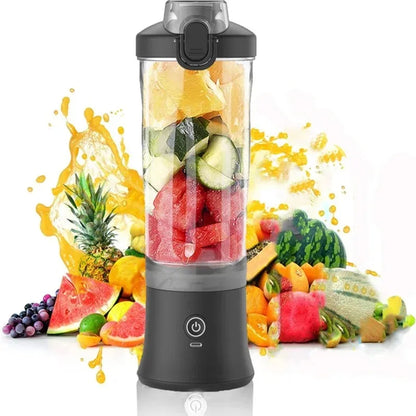 Big Power Portable Blender 600ML Electric Juicer Fruit Mixers 4000mAh USB Rejected Smoothie Mini Blender Personal Juicer colorf