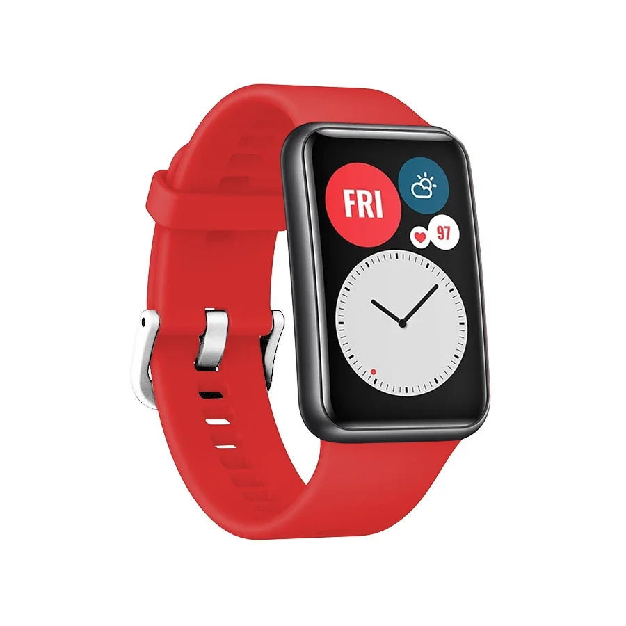 Silicone strap for Huawei Watch Fit Original Smart watch replacement Huawei Fit Bracelet wristband Huawei Watch Fit new Correa