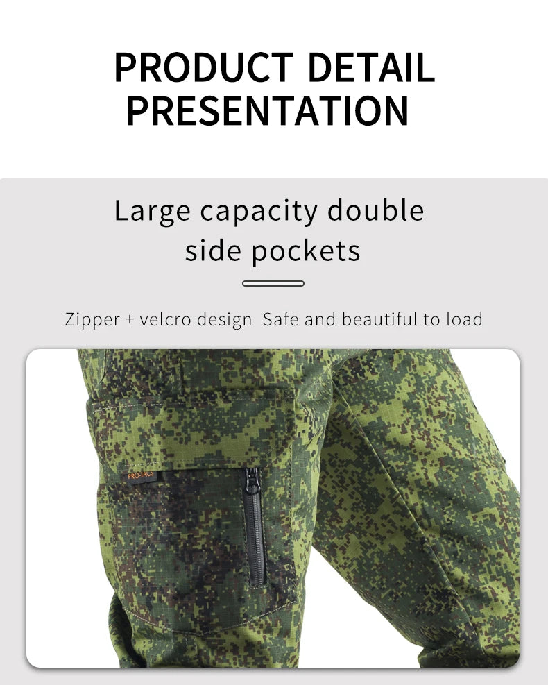 Mege Tactical Cargo Pants Joggers Outdoor Ripstop Working Hiking Hunting Trousers Men's Streetwear