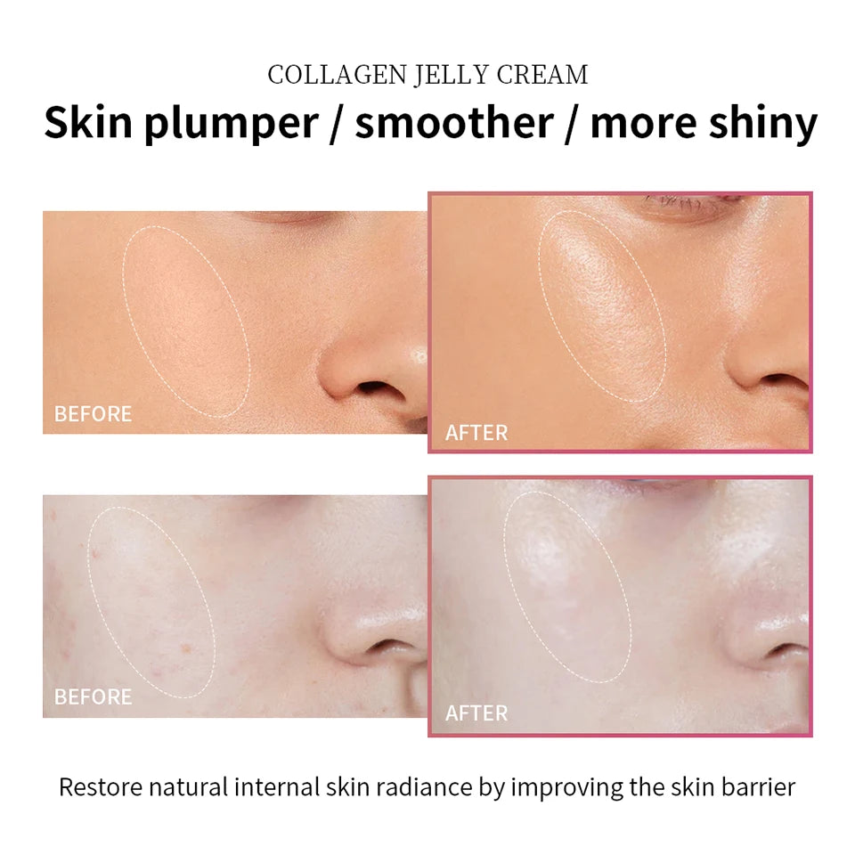 Collagen Jelly Cream Deeply Hydrates Firm Glowing Reduce Sagging & Wrinkle Glowing Boosts Skin Korean Face Care Products