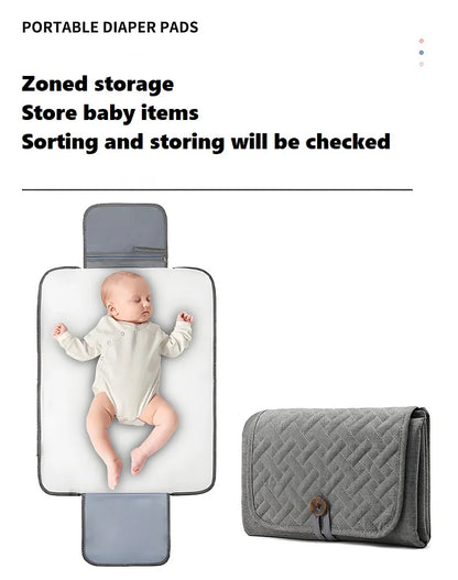 Portable Diaper Pads | Lightweight Waterproof Ramie Pads for Baby Travel & Home Use