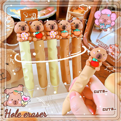 school teacher gift back to school supplies Aesthetic cute stationery Kawaii object funny erasers capybara rubber cute things